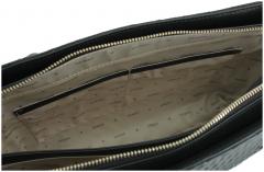 Stepptasche warmweiß Guess Everlee Off White Metallkette Glitzer