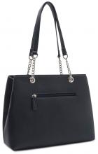 Maritimer Chic L.Credi Kettenhenkel Tasche Oreana Marineblau vegan