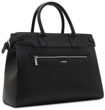 L.Credi Henkeltasche Business Olisa Schwarz vegan