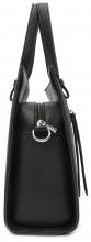 L.Credi Oana Kurzgrifftasche Crossbody Schwarz vegan