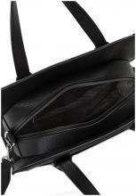 L.Credi Oana Kurzgrifftasche Crossbody Schwarz vegan