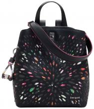 Blackwell Damenrucksack schwarz Desigual Stanzungen bunt Sumy Mini