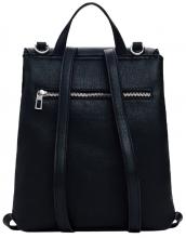 Rucksack Desigual Sierra schwarz Überschlag Stickerei klassisch Negro Sumy Mini