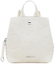 Desigual Cityrucksack beige Dejavu Mandalsa bestickt Crudo Sumy
