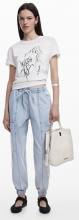 Desigual Cityrucksack beige Dejavu Mandalsa bestickt Crudo Sumy