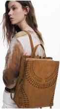Desigual Sumy braun Daypack groß Cut Outs camel Orbis