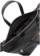 L,Credi Kurzgrifftasche in Beutelform Parmida schwarz