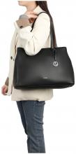 L.Credi Shoppertasche Polly Schwarz vegan