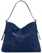 Damentasche Azul Noche Desigual dunkelblau Sierra floral bestickt