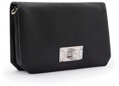 L.Credi Damen Handtasche Obuna klassisch Schwarz 