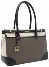 L.Credi Businessshopper Plamena Dark Taupe Multicolor