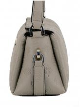 Phoebe Mini Shoulder Bag Umhängetasche Simply Taupe Logo Prägung