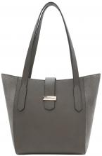 L.Credi Shopper mit Velour Petrina Dark Taupe