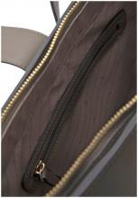 L.Credi Shopper mit Velour Petrina Dark Taupe
