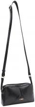 L.Credi Schultertasche schwarz gekrinkelt Lack Phia