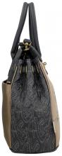 Kurzgrifftasche Anekke Mademoiselle Studio taupe blau Glitzer 