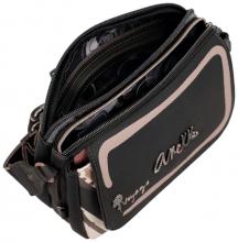 Crossovertasche Anekke Mademoiselle Parisian schwarz altrosa