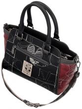 Anekke Mademoiselle Kurzgrifftasche Paris schwarz bordeaux Glitzer