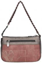 gemusterte Schultertasche Kettenhenkel dunkelbunt Anekke Mademoiselle Parisian