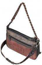 gemusterte Schultertasche Kettenhenkel dunkelbunt Anekke Mademoiselle Parisian