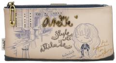 Anekke Geldtasche beige blau Mademoiselle Studio Modeatelier