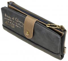 Anekke Geldtasche beige blau Mademoiselle Studio Modeatelier