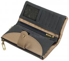Anekke Geldtasche beige blau Mademoiselle Studio Modeatelier