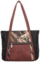 Shoppertasche Anekke Mademoiselle schwarz bunt Paris Stickerei