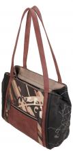 Shoppertasche Anekke Mademoiselle schwarz bunt Paris Stickerei