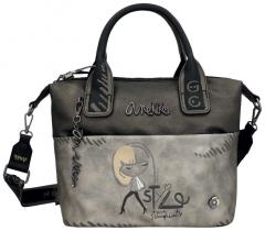 Henkeltasche schwarz silber bestickt Nature Koko Anekke Mademoiselle