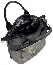 Henkeltasche schwarz silber bestickt Nature Koko Anekke Mademoiselle