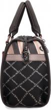 Bowlingtasche altrosa schwarz Steppnähte Glitzer Anekke Mademoiselle Parisian