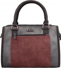 Bowlingtasche altrosa schwarz Steppnähte Glitzer Anekke Mademoiselle Parisian