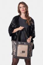 große Shoppertasche Anekke Intentions anthrazit beige