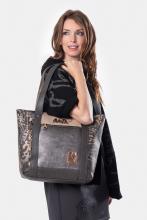 große Shoppertasche Anekke Intentions anthrazit beige