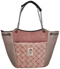 extravagante Henkeltasche rosa metallic Parisian Anekke