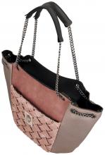 extravagante Henkeltasche rosa metallic Parisian Anekke