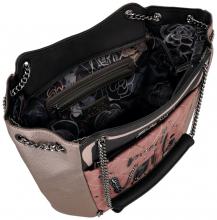 extravagante Henkeltasche rosa metallic Parisian Anekke
