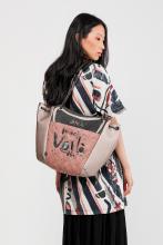 extravagante Henkeltasche rosa metallic Parisian Anekke