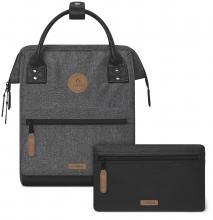 Outdoorrucksack Cabaia grau meliert Luxembourg Small Fronttasche melanged