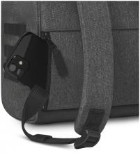 Outdoorrucksack Cabaia grau meliert Luxembourg Small Fronttasche melanged