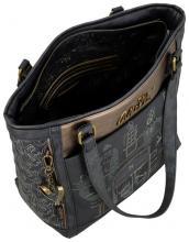 Anekke Mademoiselle Boutique Tote Bag dunkelblau Glitzer bestickt