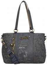 Anekke Shoppertasche Mademoiselle Boutique Glitzer Blau