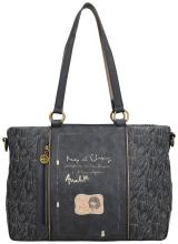 Anekke Shoppertasche Mademoiselle Boutique Glitzer Blau