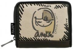 Minibörse Metallic schwarz Anekke Nature Koko nachhaltig