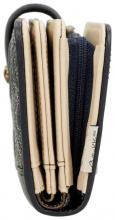 Briftasche dunkelblau beige Glitzer Anekke Mademoiselle Studio