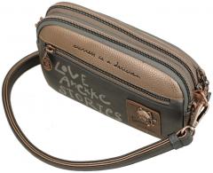 Crossbody bag Anekke Real Intentions Metallic glänzend anthrazit gold