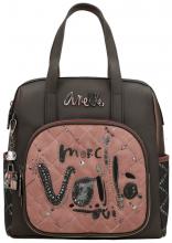 herbstlicher Damenrucksack grau altrosa Anekke Mademoiselle Parisian