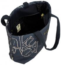 Anekke Mademoiselle Travel gepolsterte Henkeltasche Perlon blau