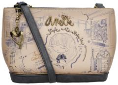 Anekke Mademoiselle Studio Schultertasche Skizzen Taupe